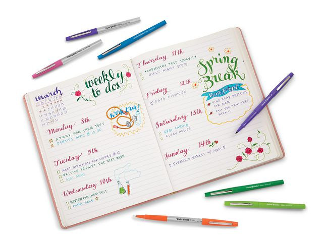 Fiberpenn Papermate 0,7Mm Sort (30+6)