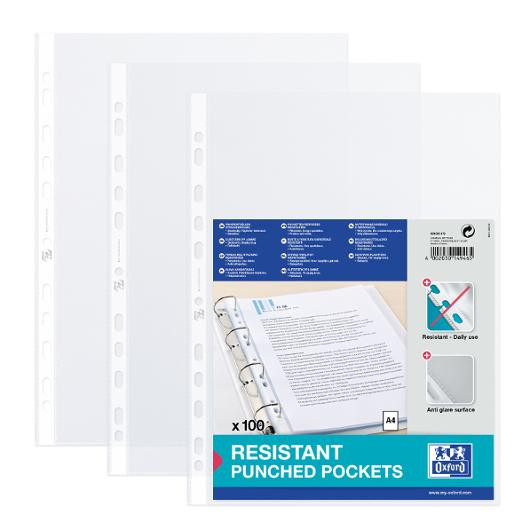 Plastlomme Oxford A4 90My (100 stk)
