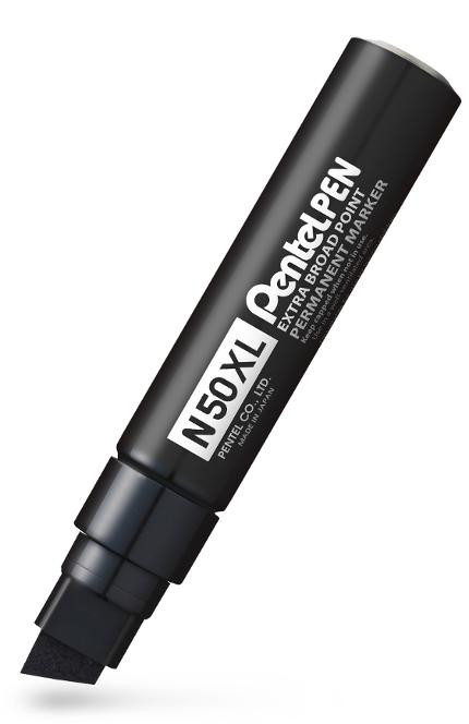 BildeMerkepenn Pentel N50Xl Skrå 7-17Mm Sort