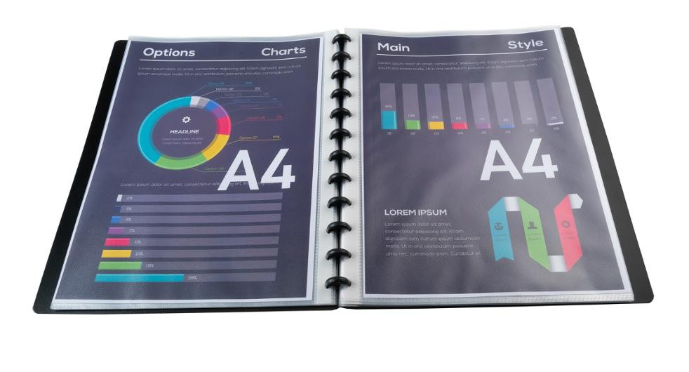 Presentasjonsmappe Exacompta 30L Sort