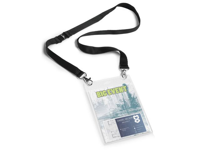 BildeNavneskilt Durable A6 M/Halssnor (10 stk)