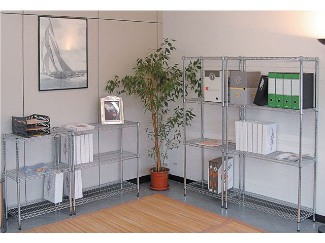 Trådhylle Alba 5 Hyller 200X90X35Cm Chro