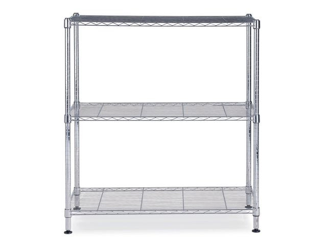 BildeTrådhylle Alba 3 Hyller 90X90X35Cm Chrom