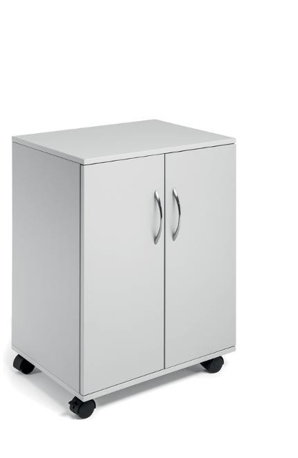 BildeKontorskap Durable 74/53 M/Hjul Grå