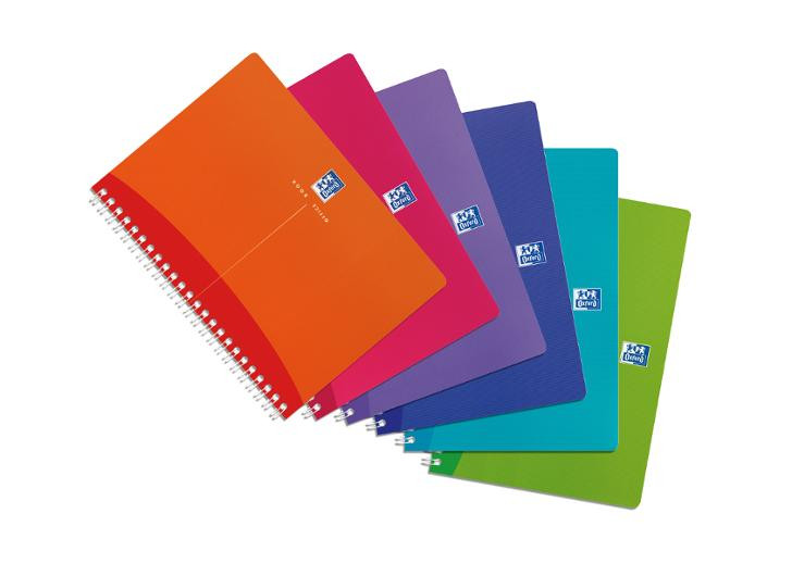 BildeNotatbok Oxford Mycolours A5 Rut Ass Frg (5 stk)