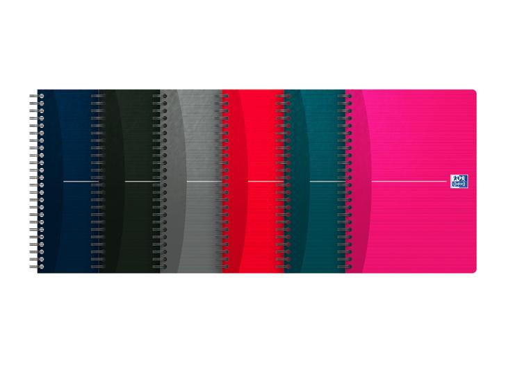 BildeNotatbok Oxford Essentials A5 Ruter Ass (5 stk)