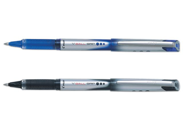 BildeRollerpenn Pilot V-Ball Grip 07 Sort (12 stk)