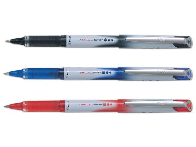 BildeRollerpenn Pilot V-Ball Grip 05 Sort (12 stk)