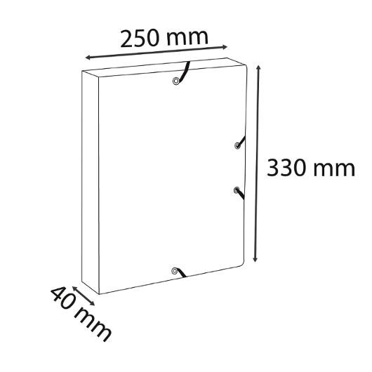 Strikkboks Exacompta 40Mm Ass (8 stk)