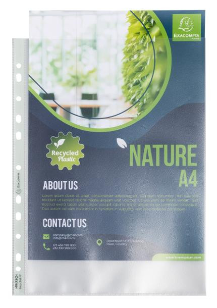 BildePlastlomme Exacompta Forever A4 90My (50 stk)