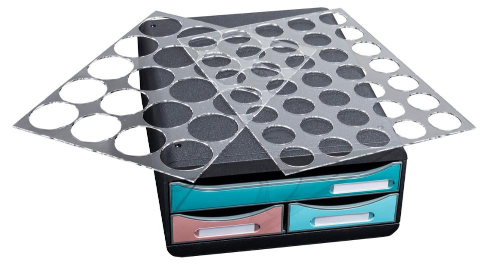 Skuffekabinett Exacompta Skandi 3Sk Ass