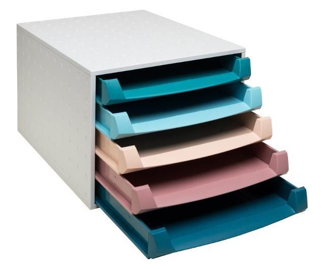 Skuffekabinett Exacompta Skandi 5Sk Ass