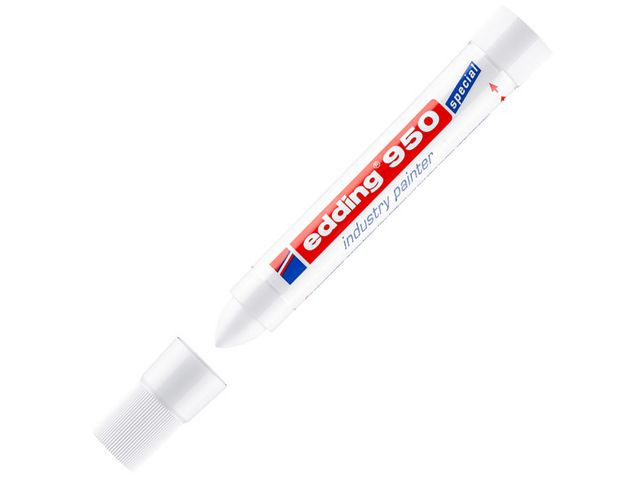 BildeMerkepasta Edding 950 Hvit (10 stk)