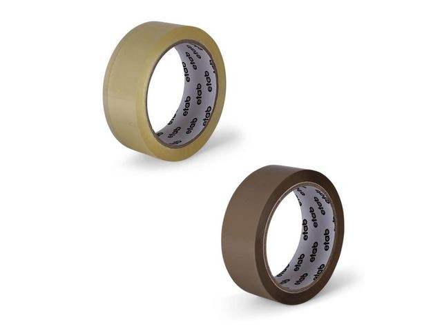 BildeEmballasjetape Etab Pp 50Mmx66M Klar (6 ruller)