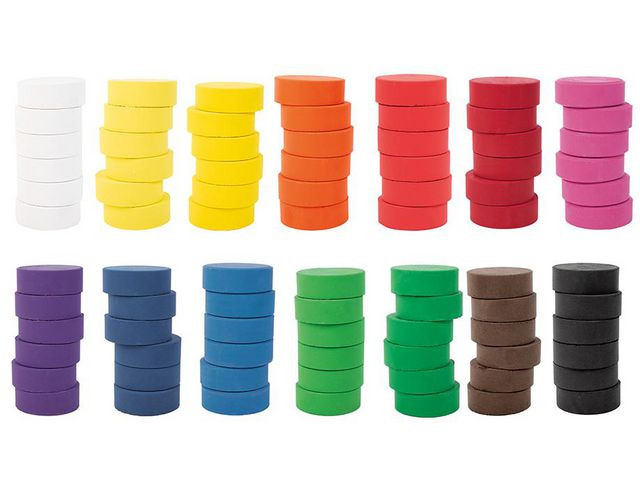 BildeMaling Playbox Blokkform Hvit (6 stk)