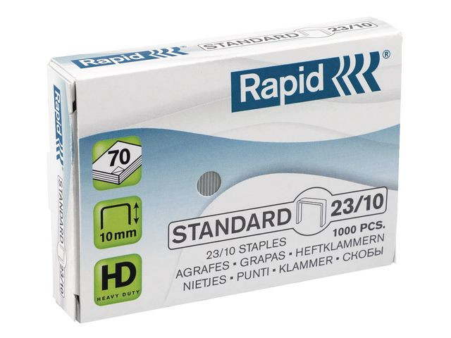 Heftestift Rapid Standard 23/10 (1000 stk/pk, 10 pakker)