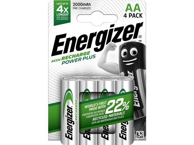 BildeBatteri Energizer Recharge Aa/Nh15 (4 stk)