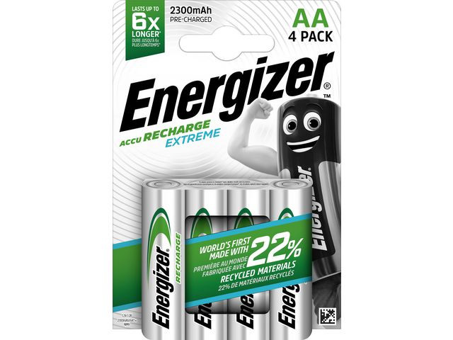 BildeBatteri Energizer Recharge X Aa/Nh15 (4 stk)