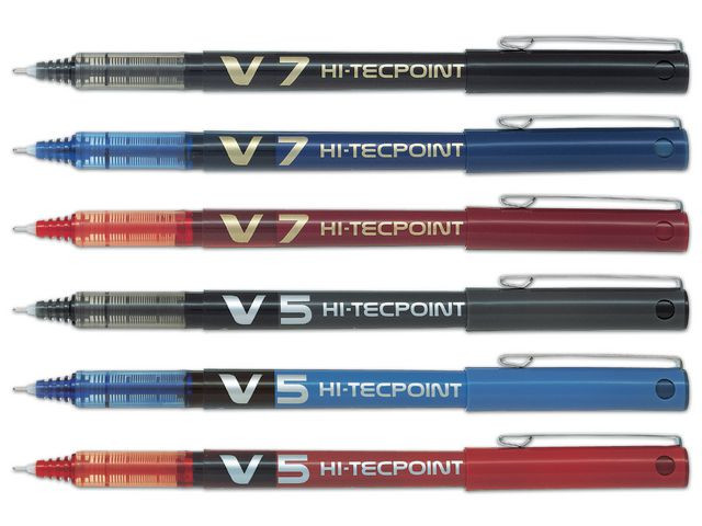 BildeRollerpenn Pilot Hi-Tecpoint V7 Sort (12 stk)