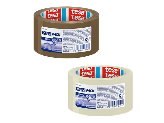 BildeEmballasjetape Tesa Strong 50Mmx66M Klar (6 ruller)