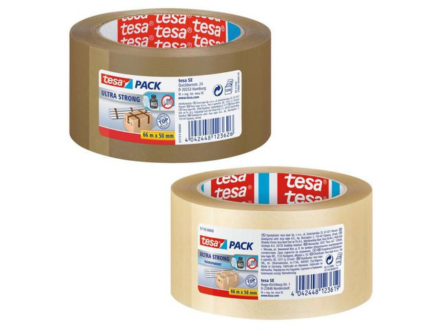 BildeEmballasjetape Tesa Ultra 50Mmx66M Brun (6 ruller)