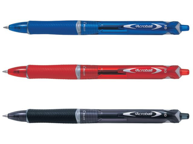 BildeKulepenn Pilot Acroball P M Sort (10 stk)