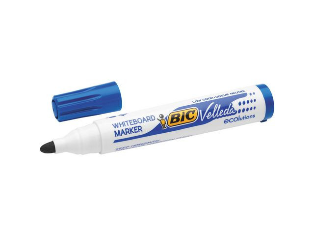 BildeWhiteboardpenn Bic Velleda 1701 Rund Blå (12 stk)