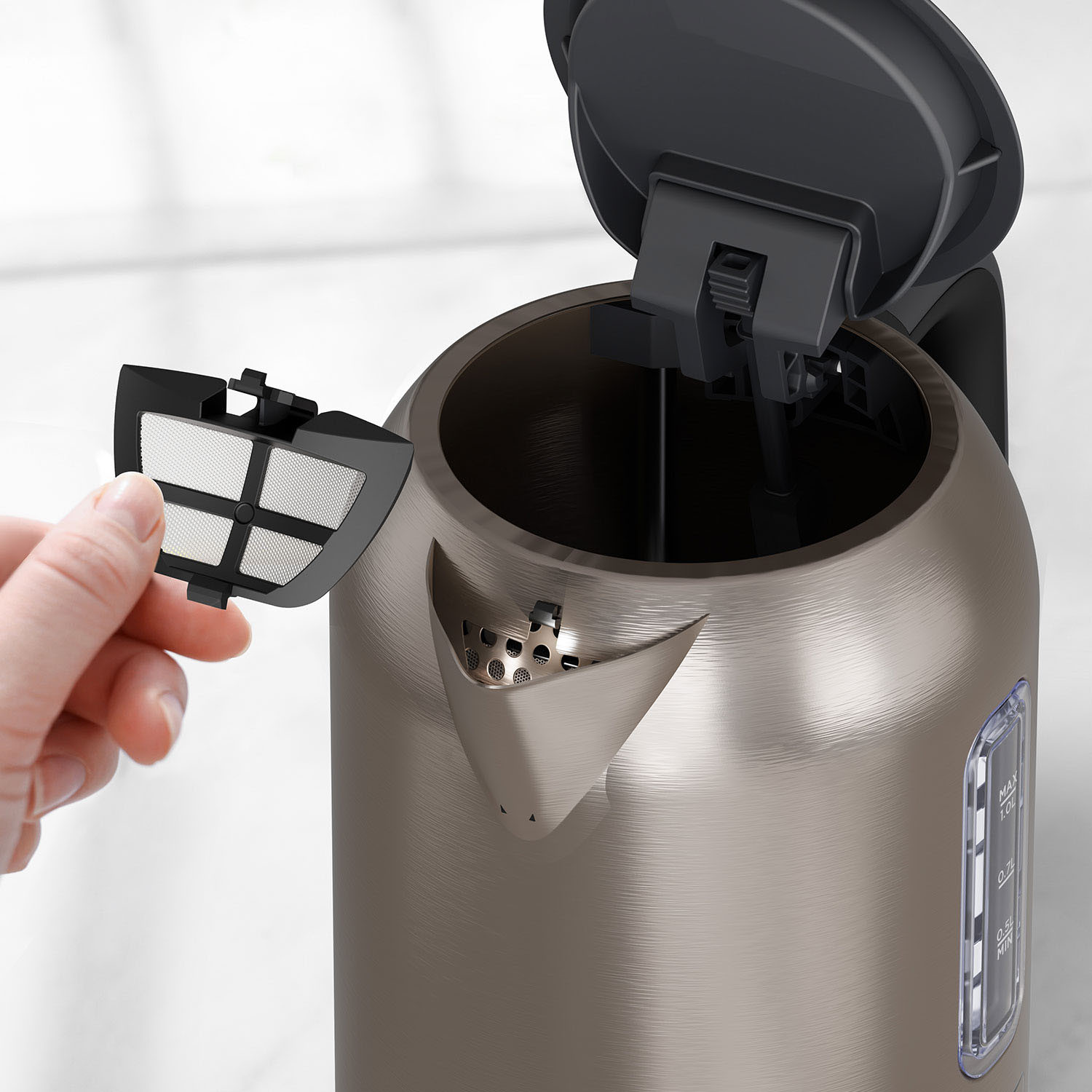 BLACK+DECKER Kettle 1L 2200W Brushed