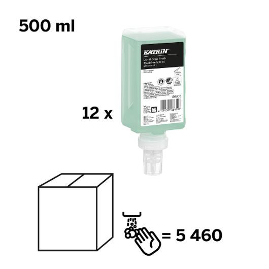 Håndsåpe Katrin Green Berøringsfri 0,5L (12 stk)