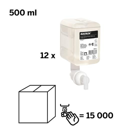 Skumsåpe Katrin Fresh 0,5L (12 stk)