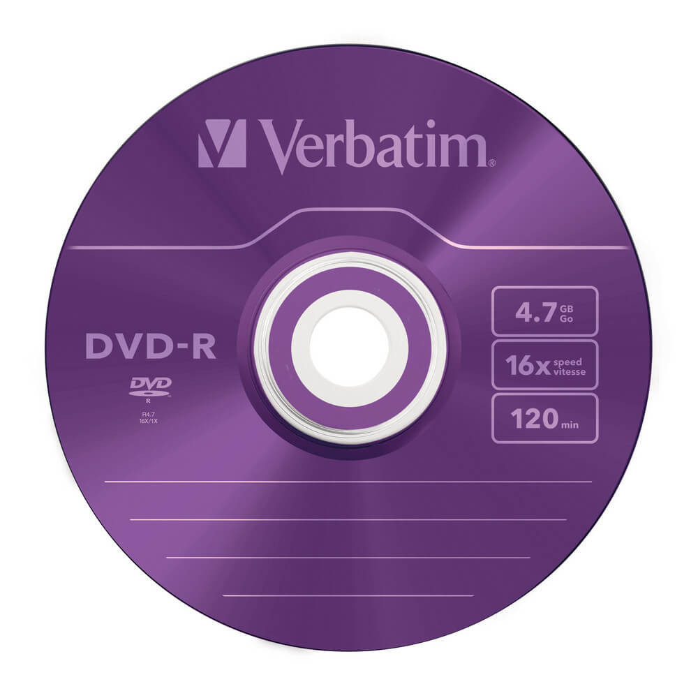 VERBATIM DVD-R 4,7GB 5-pk Slim Case