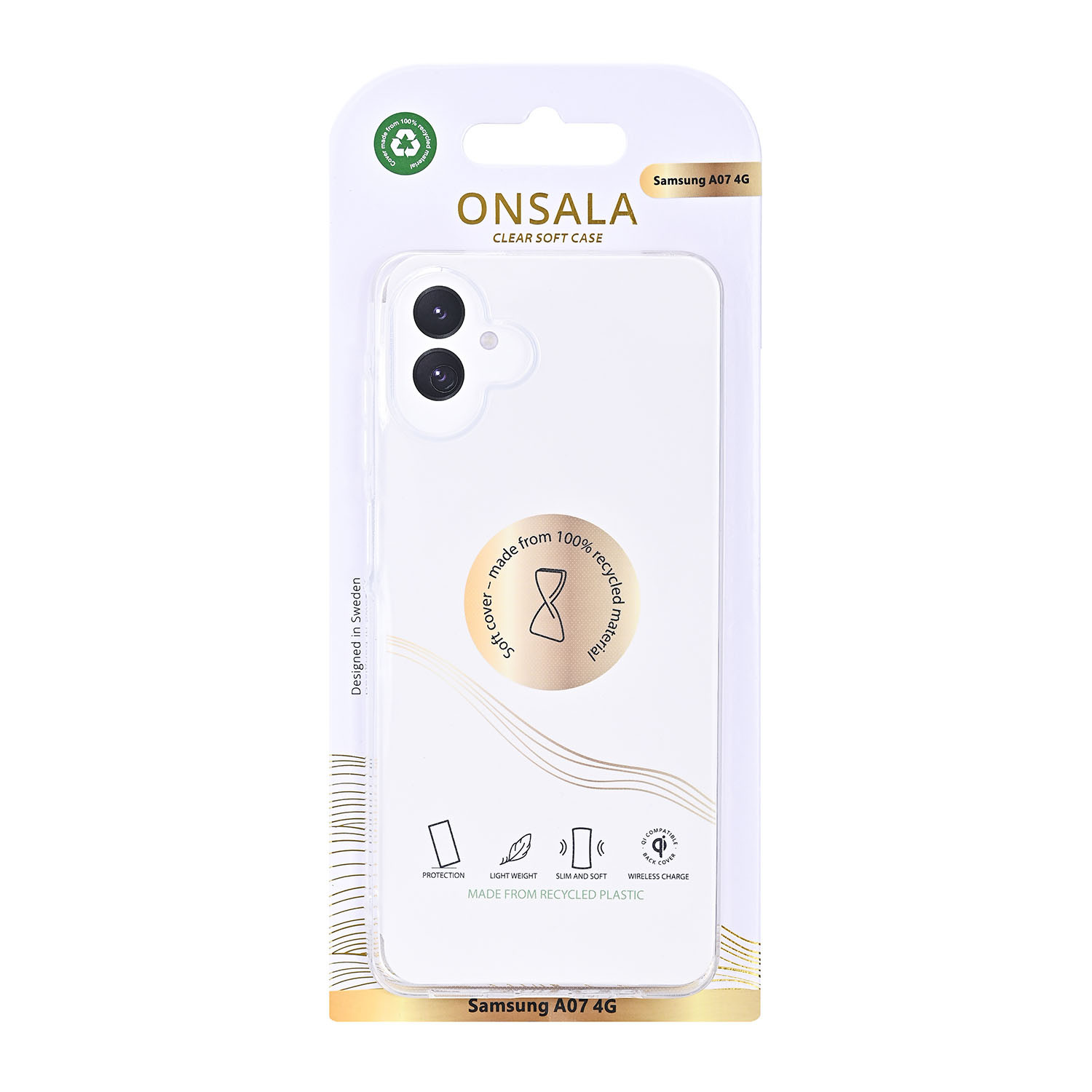ONSALA Back Recycled Clear Case TPU Samsung Galaxy A07 4G