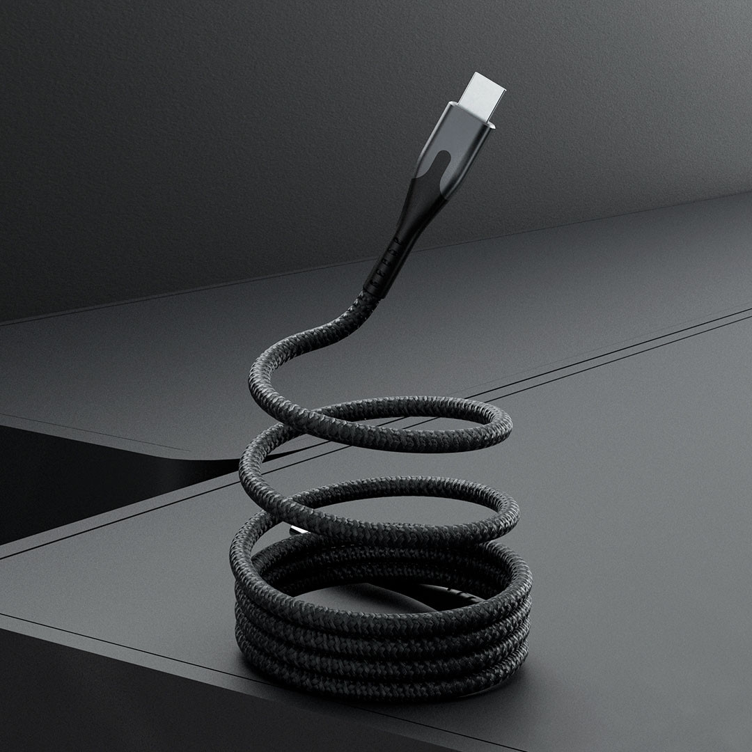 STATIK MagStack Magnetic Cable Pro USB-C to USB-C 1m Black