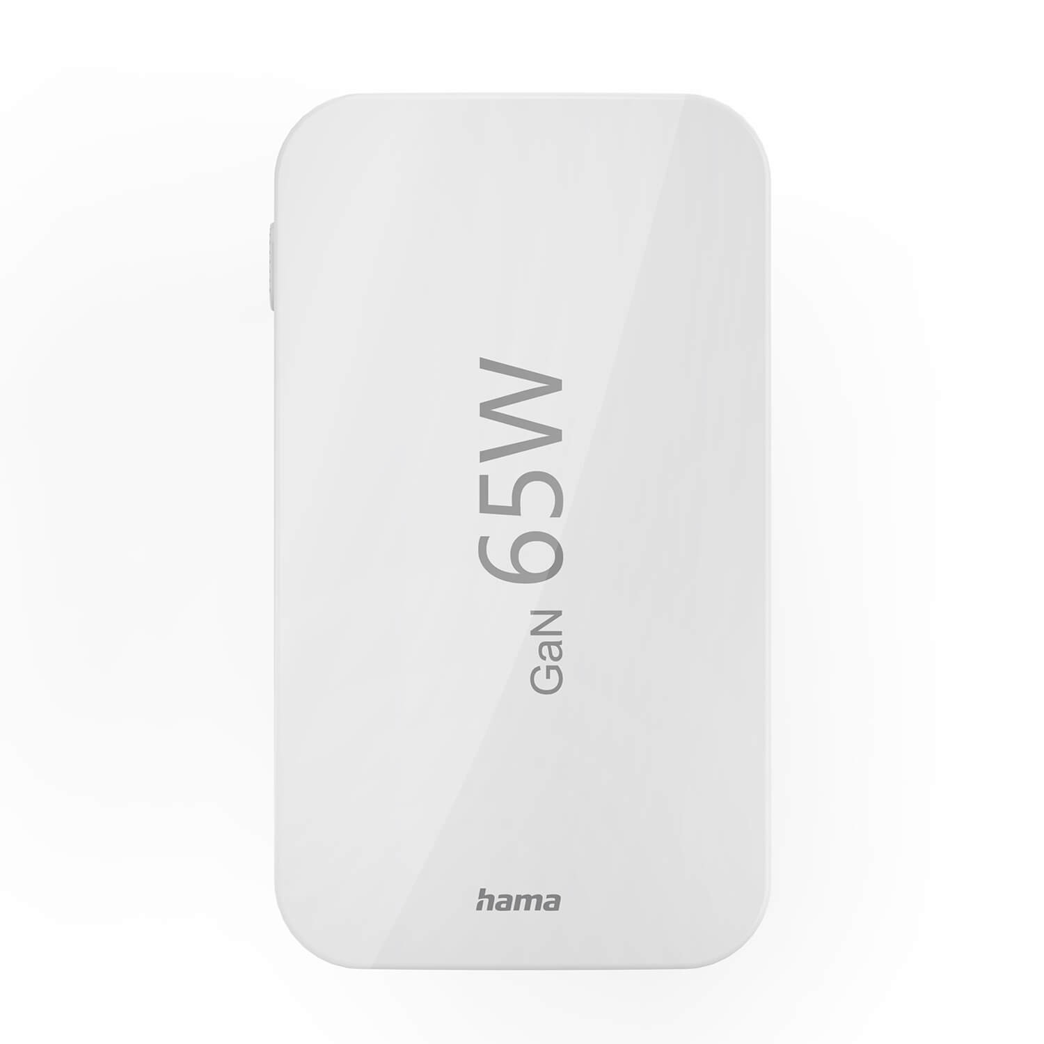 HAMA Charger 2x USB-C 1x USB-A Flat PD 65W White