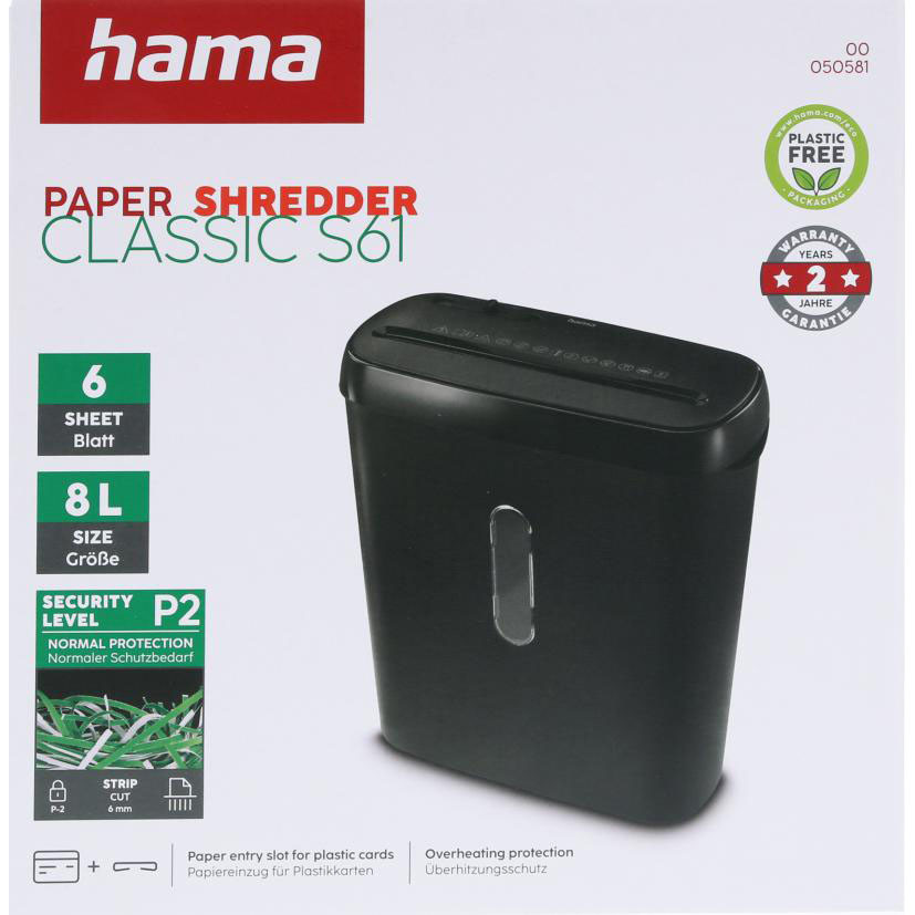 HAMA Paper Shredder Classic S61