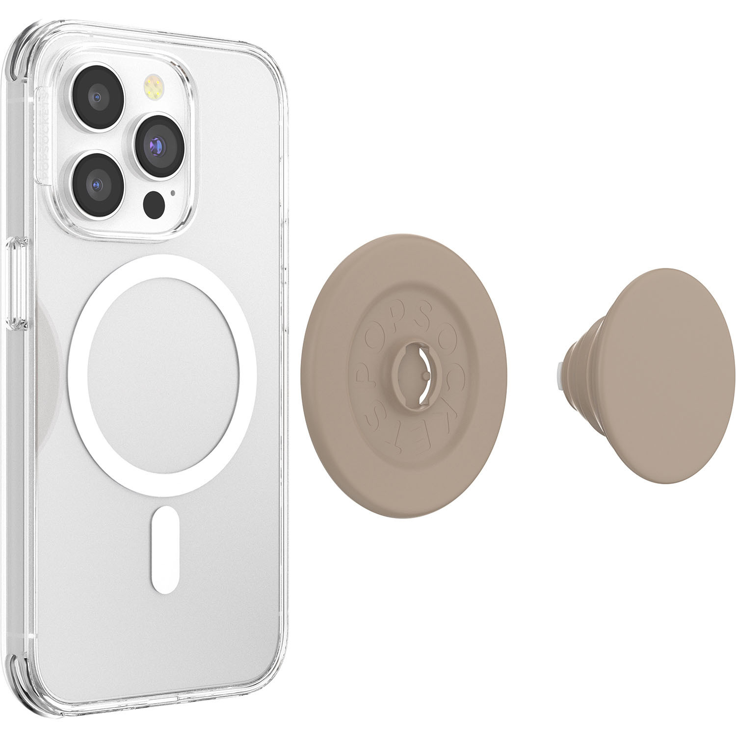 POPSOCKETS PopGrip for MagSafe Soft Touch Latte