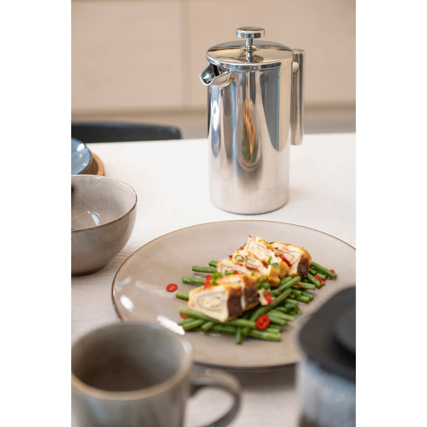 MAKU Coffee Press Gastro Steel 1L