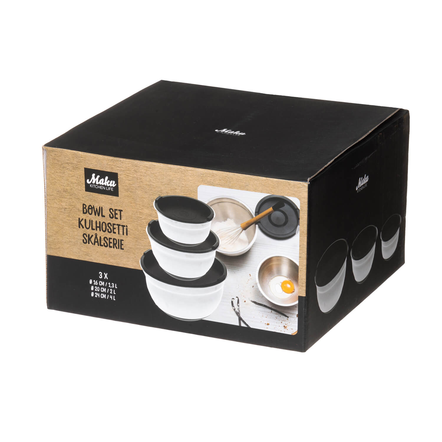 MAKU Bowl Steel 3 Pcs