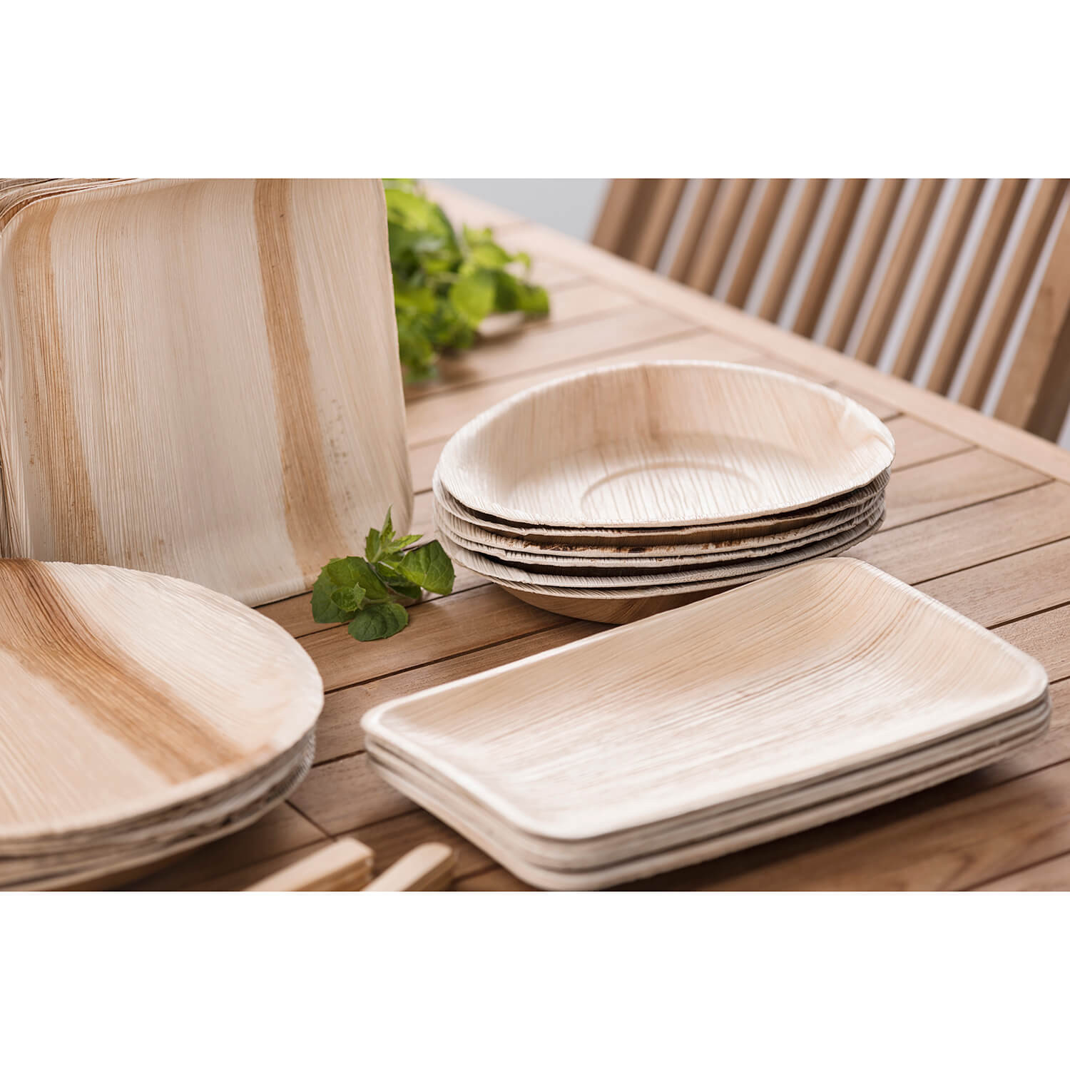 MAKU Palm Leaf Plate 16x24 cm 10pcs