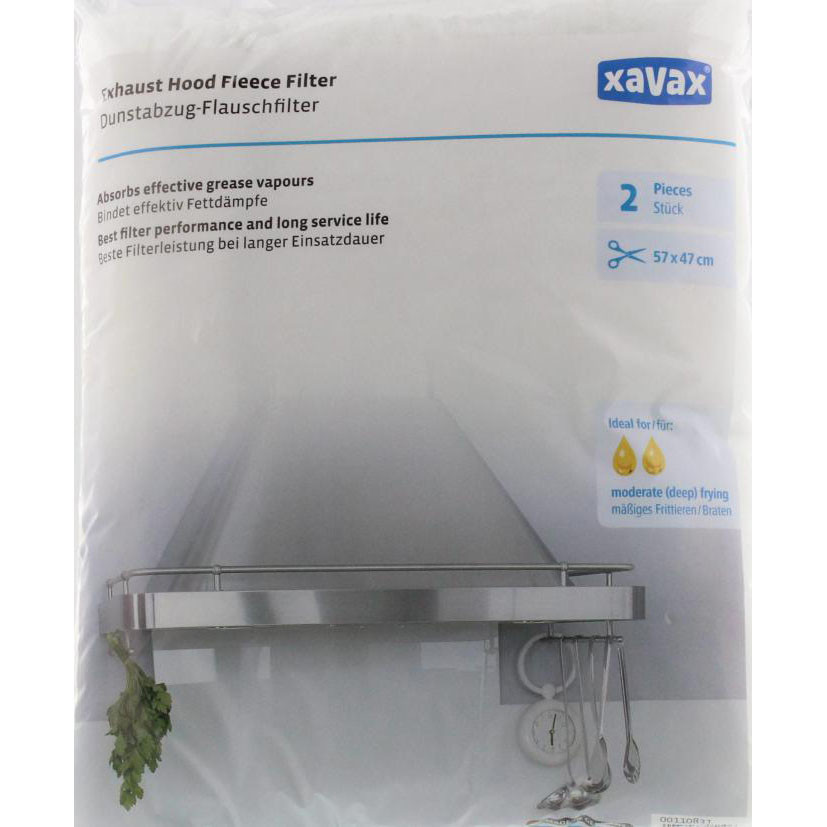 XAVAX Fleece Filter for Cooker Hoods 2-pack