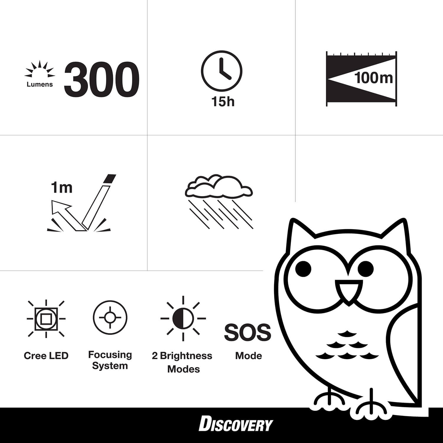 GP Discovery Torch C32 300lm