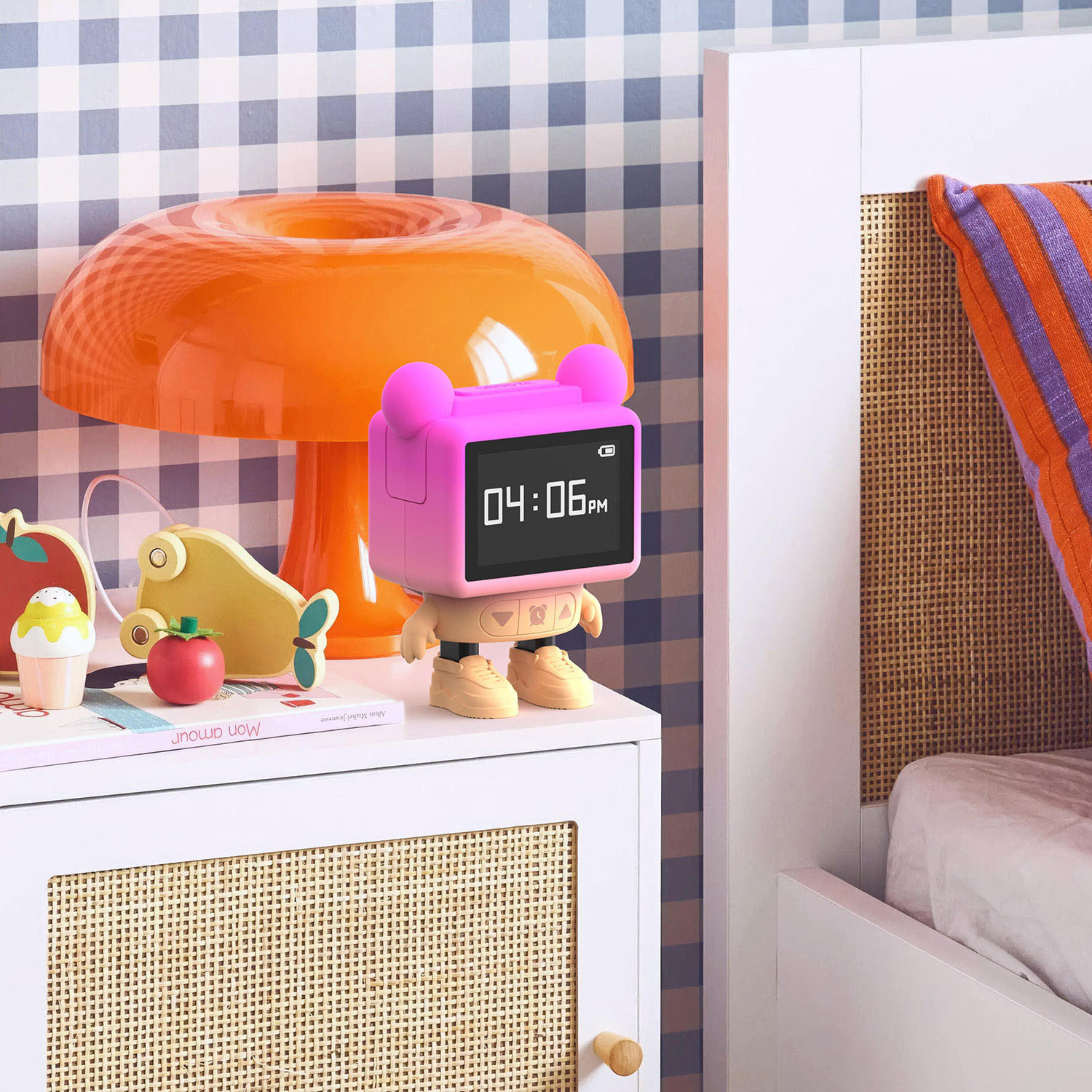 MOB Dancing Alarm Clock Pink