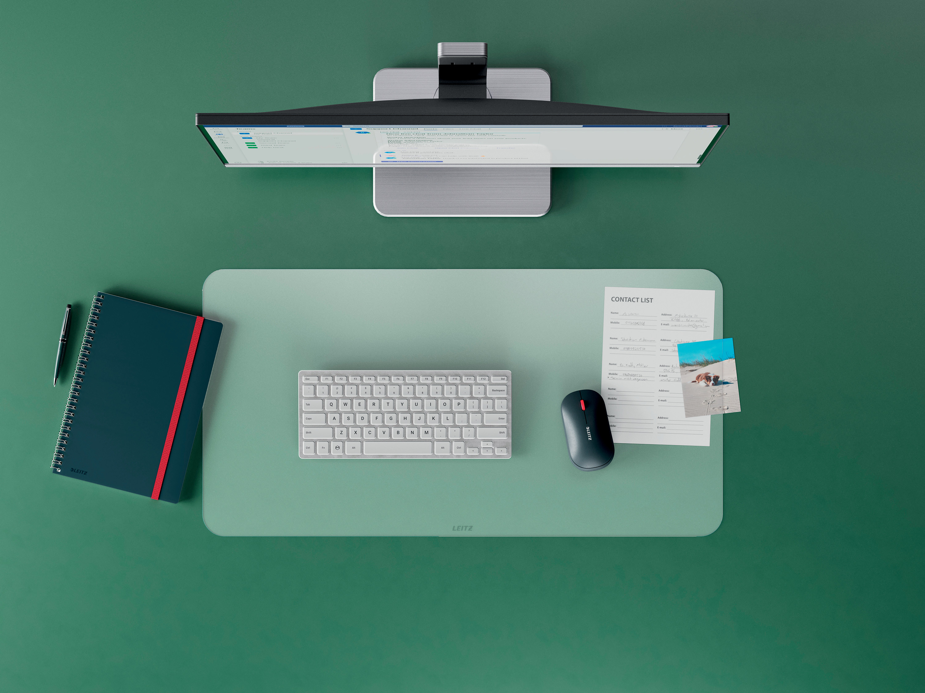 LEITZ Skriveunderlag 36x70 matt trans