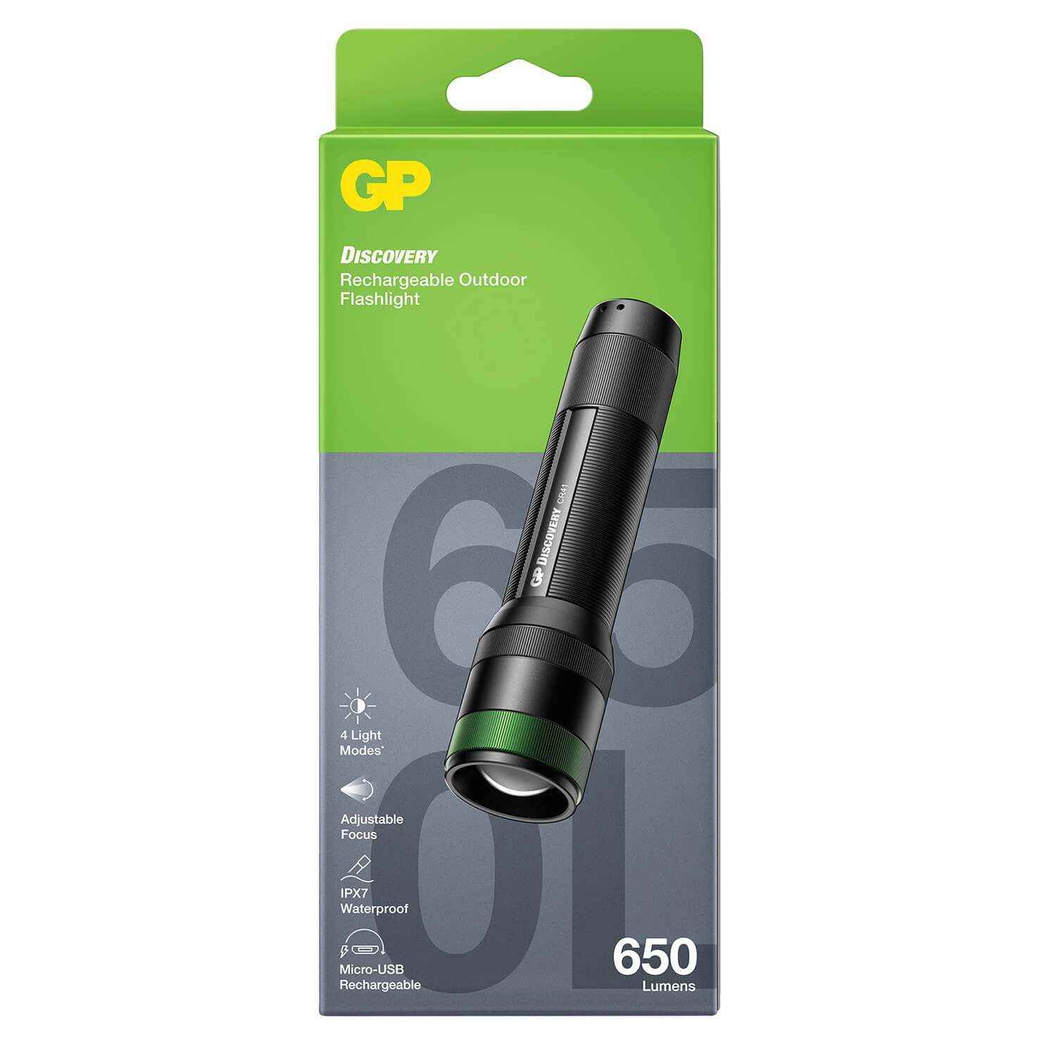 GP Discovery Torch Rechargeable CR41 650lm