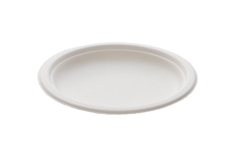 BildeTallerken Bagasse 18Cm Hvit (50 stk)