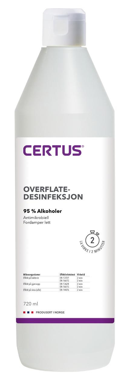 BildeOverflatedesinfeksjon Certus 95% 0,72L