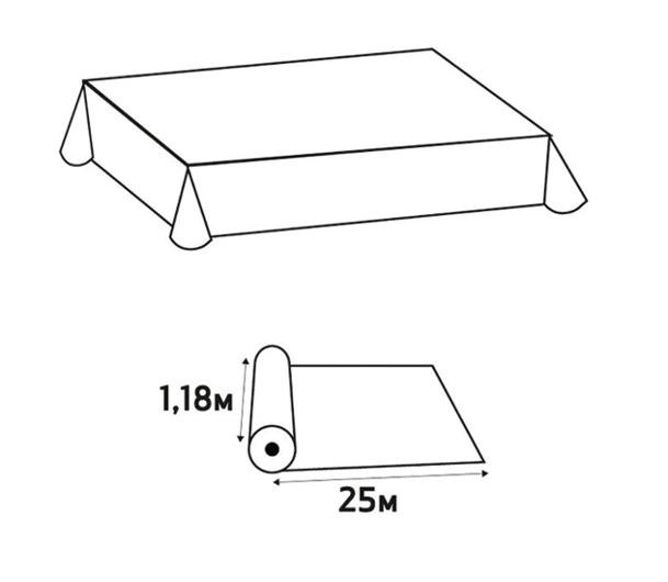 Duk Pronappe Damask 1,18X25M Hvit