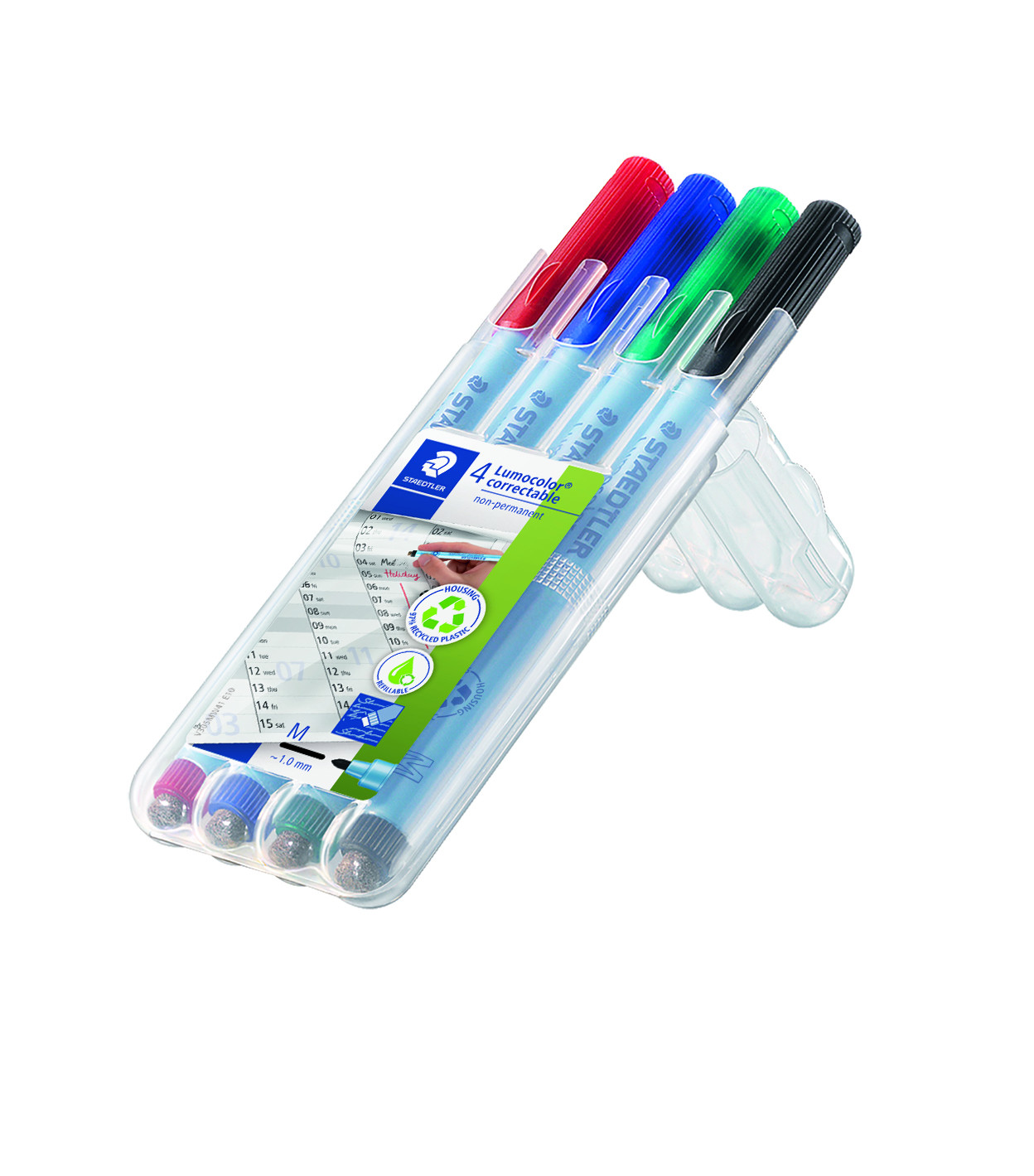 Marker Lumocolor Correctable M Non-P 1,0mm ass (4)