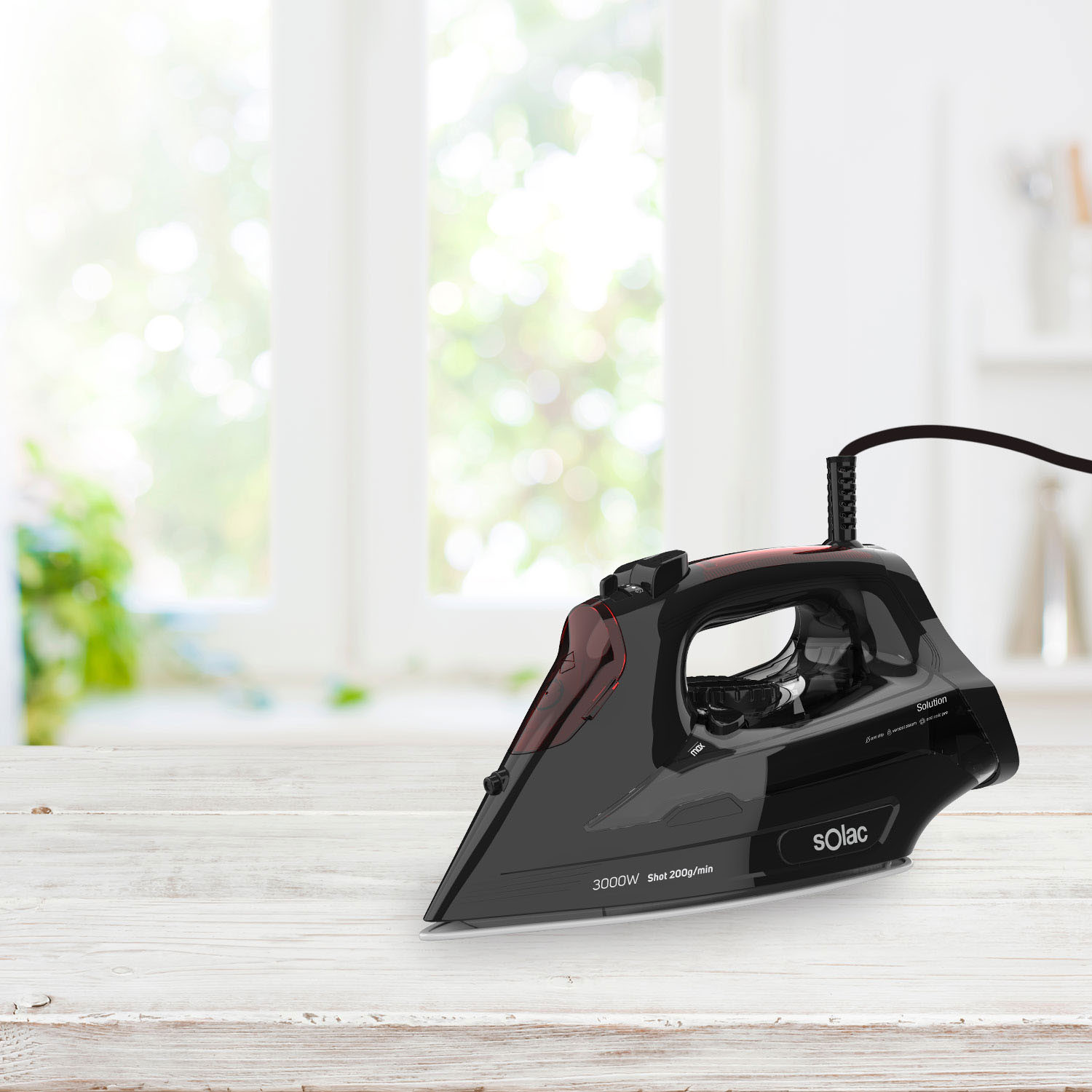 SOLAC Steam Iron PV2490 Black