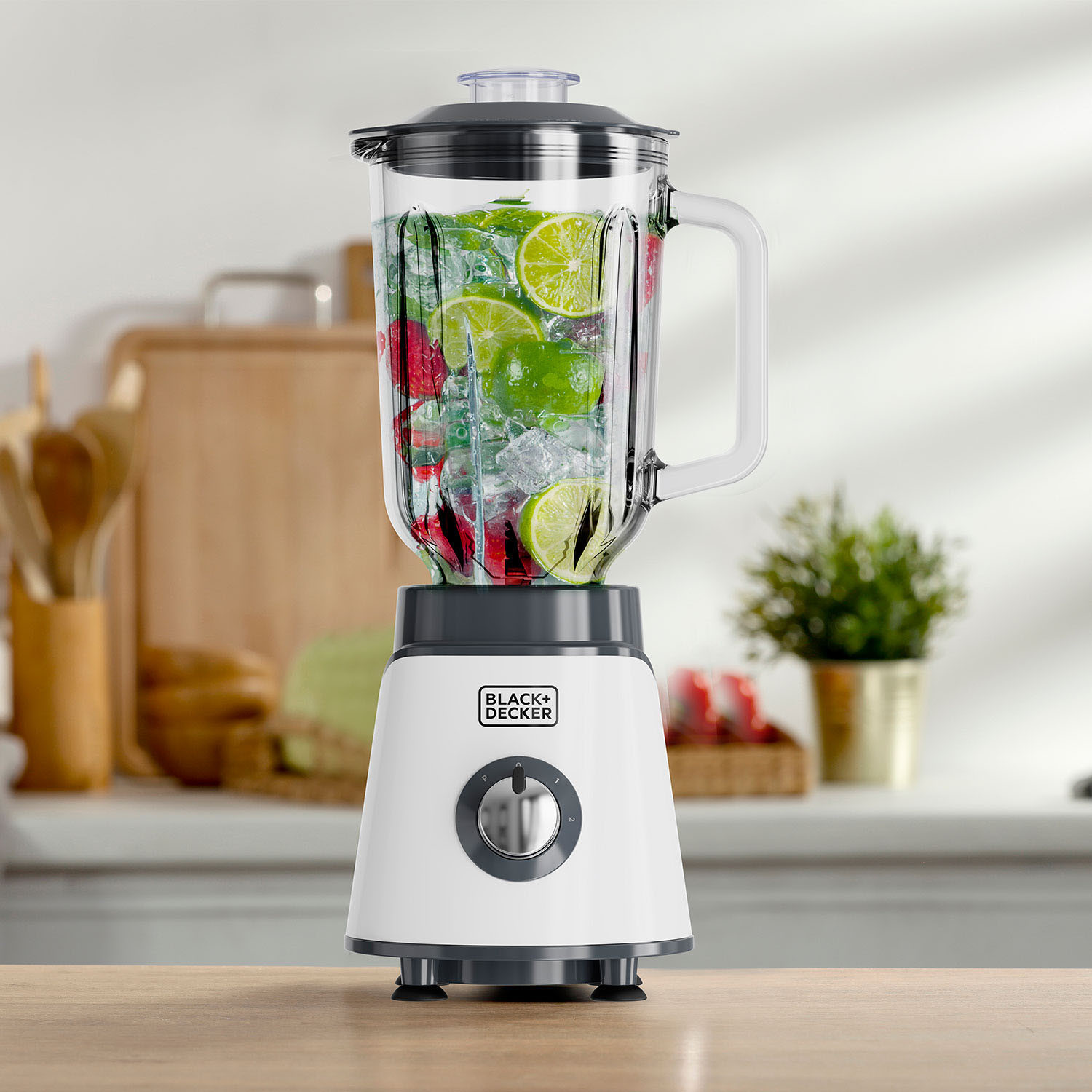 BLACK+DECKER Jar Blender 1000W White